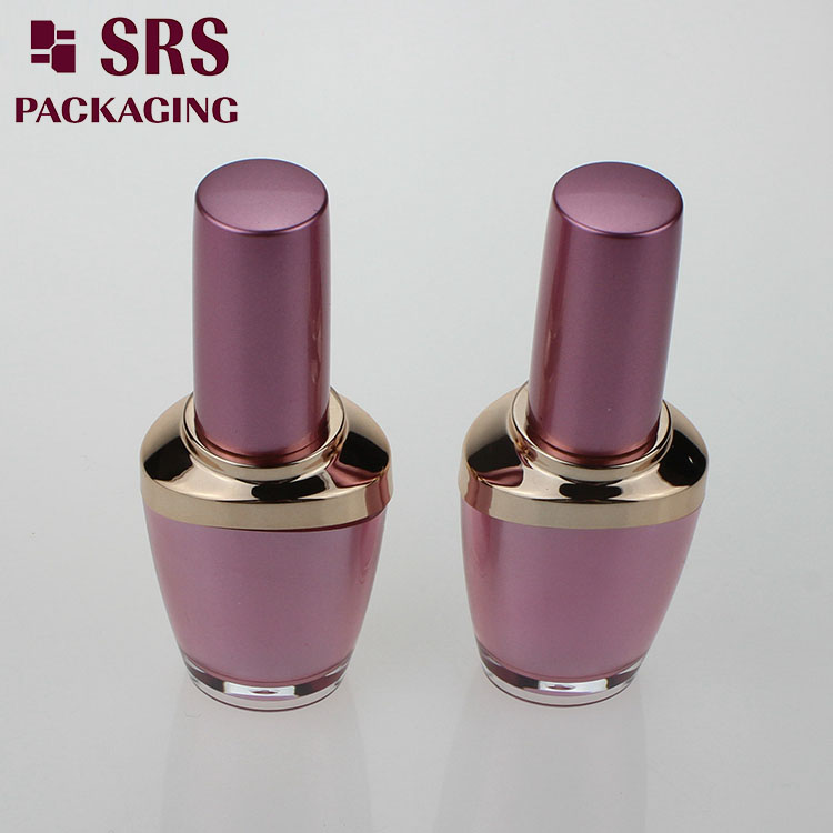 Custom Matte Pink Plastic Empty Nail polish bottles